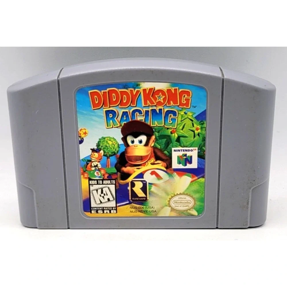 Diddy Kong‎ Racing N64 Nintendo 64, 1997, Authentic Tested Working
